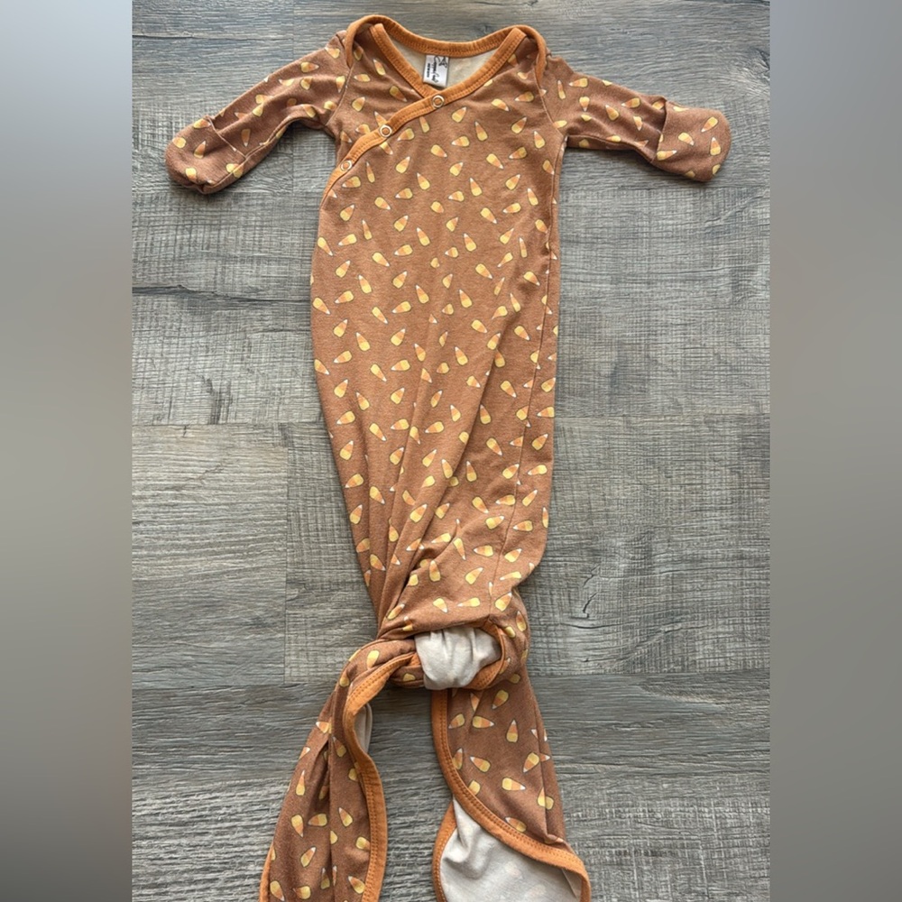 Copper Pearl Newborn Candy Corn Gown